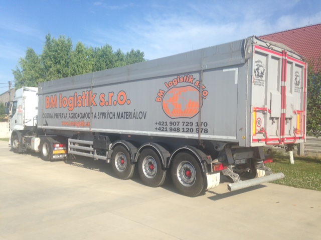 Nákladná doprava – ťahač s návesom, logistika a preprava